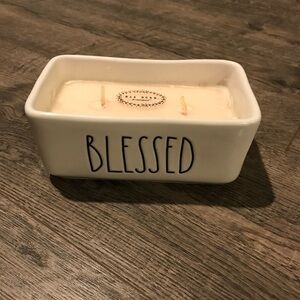 Rae Dunn “Blessed” candle.